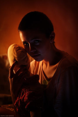 Girl with a Doll #1 (Model - Lolita Romanova)